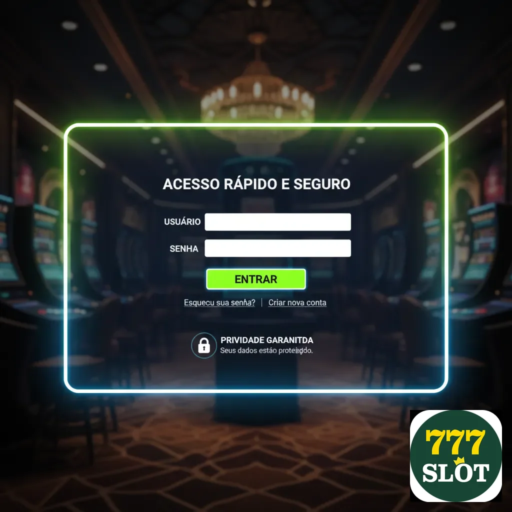 Ilustração de Acesse o 777slot com login rápido e eficaz